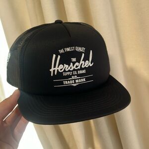 Herschel Supply Company Black Mesh Whaler Cap Hat